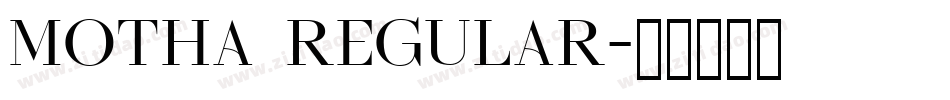 Motha Regular字体转换